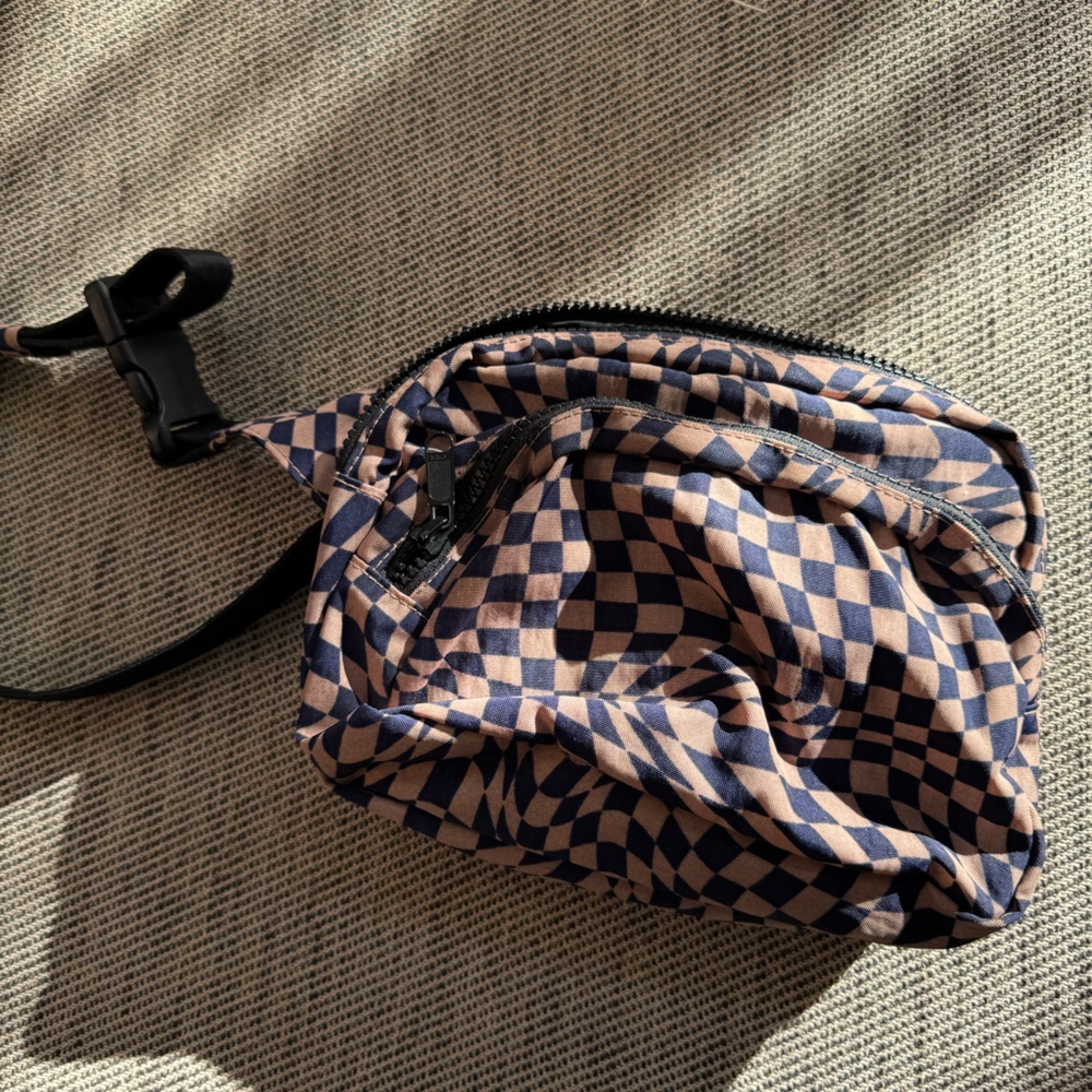Trippy checker baggu fanny pack rare